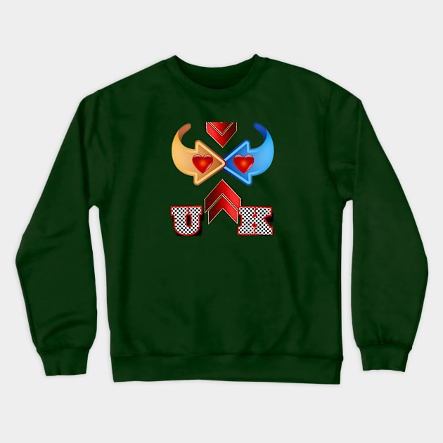 U K. Crewneck Sweatshirt by Dilhani